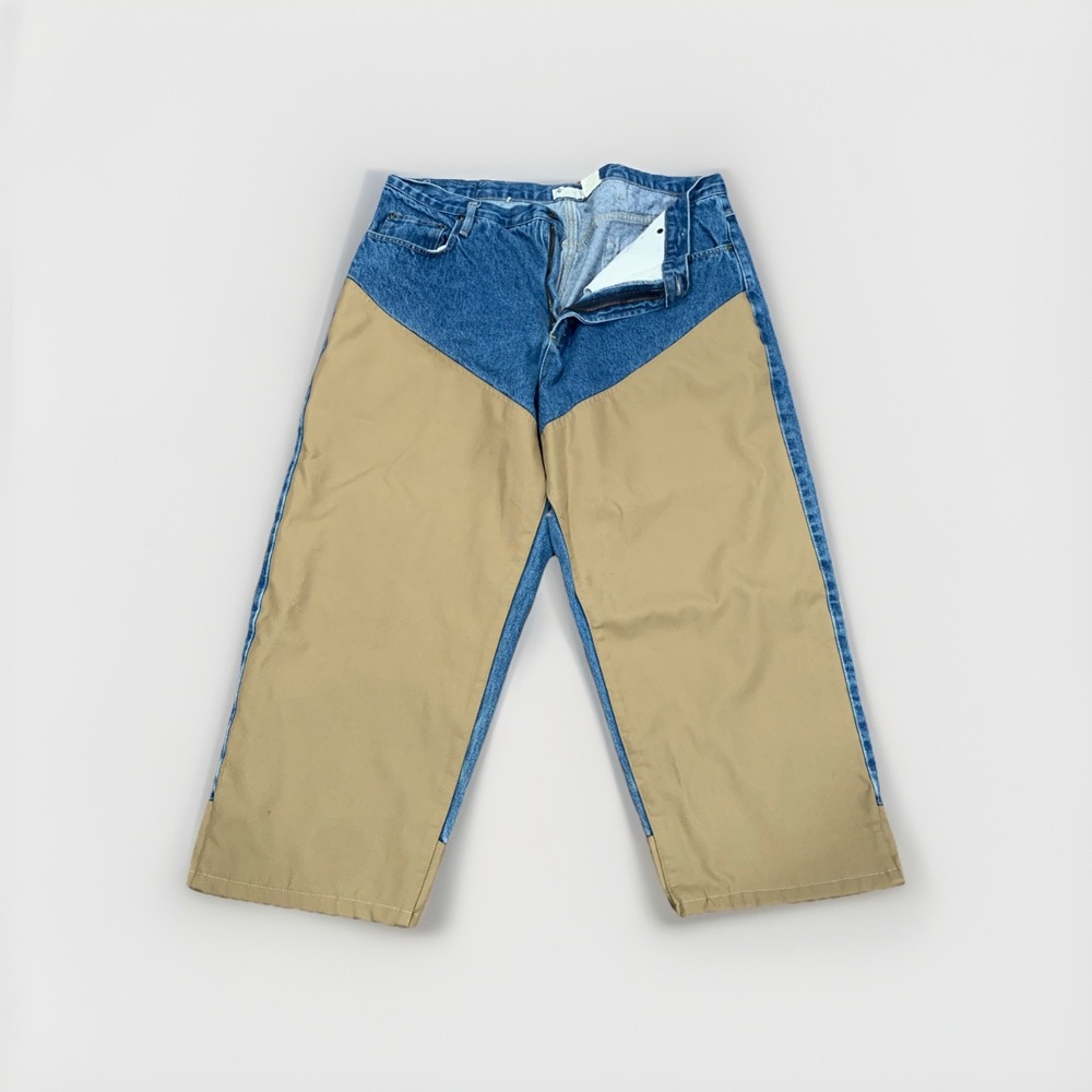 Columbia Tough Mother Jeans Y2k Jeans Barrel Wide Leg Men's Jeans 44x30 Hip hop